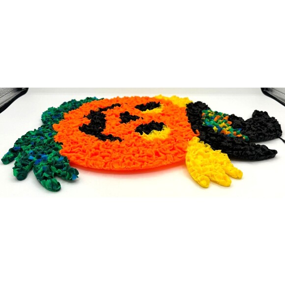 Halloween Popcorn Melt Jack O Lantern Witch Pumpkin Plast Kage USA Made 16" New - Picture 7 of 14